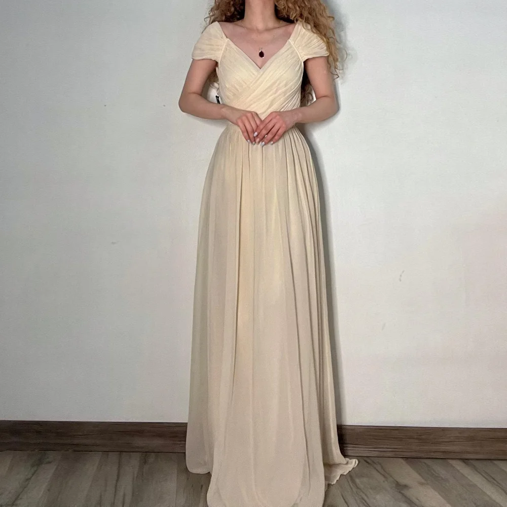 Mignon Satin A-line Off-the-shoulder Neckline Ruffle Prom Gown Floor-length Formal Elegant Evening Party Dress for Women 2023
Mignon Satin A-line Off-the-shoulder Neckline Ruffle Prom Gown Floor-length Formal Elegant Evening Party Dress for Women 2023