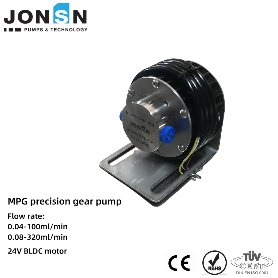 Mpga008 30-300ml/Min High Flow Accuracy Gear Pump with 24V BLDC Motor
Mpga008 30-300ml/Min High Flow Accuracy Gear Pump with 24V BLDC Motor