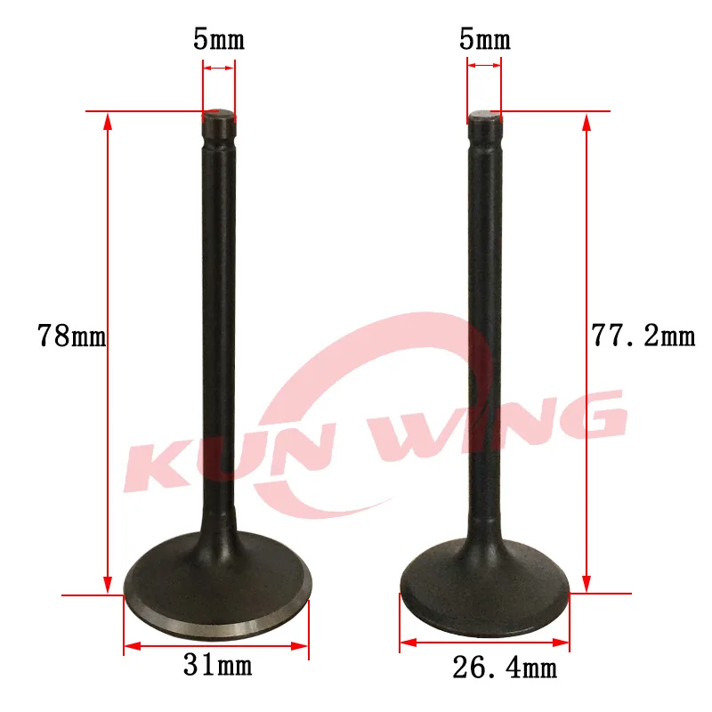 Intake Exhaust Valve for CFMOTO CH250 CF250 CN250 CH 250 CF 250 CN 250 Scooter ATV Motorcycle Engine Parts
Intake Exhaust Valve for CFMOTO CH250 CF250 CN250 CH 250 CF 250 CN 250 Scooter ATV Motorcycle Engine Parts