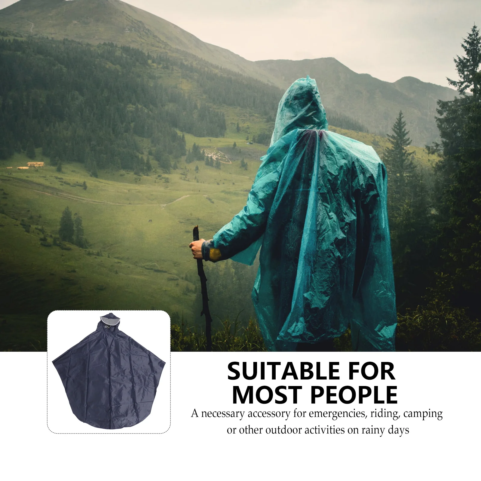 Reinforced Bike Raincoat Poncho Drawstring Closure Unisex Rain Cape Cycling Scooter Transparent Waterproof Oxford Fabric Large 
Reinforced Bike Raincoat Poncho Drawstring Closure Unisex Rain Cape Cycling Scooter Transparent Waterproof Oxford Fabric Large