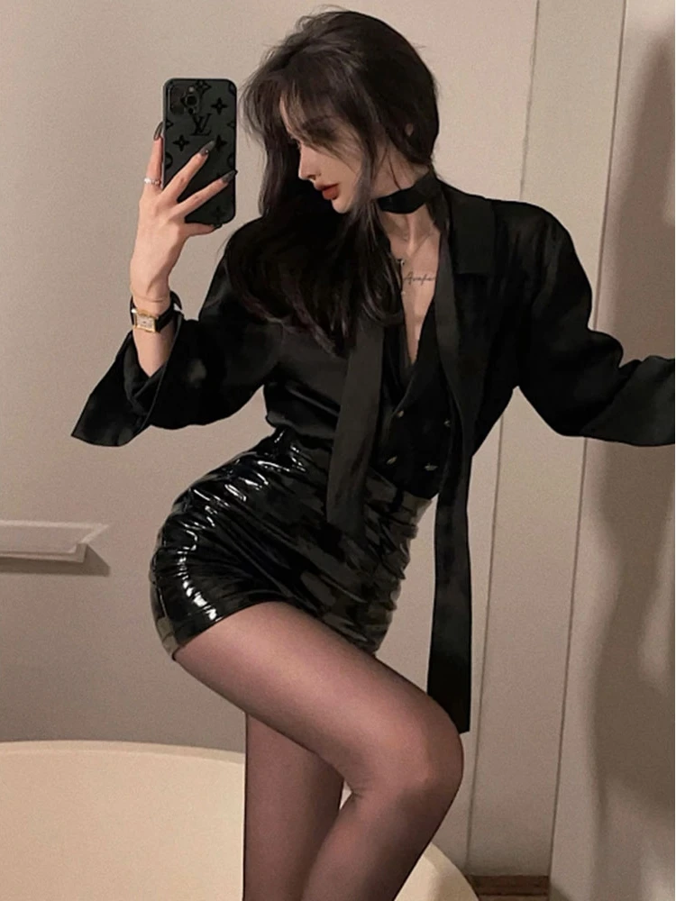 Black A-Line Skirt Women's New Style Spring Painted Leather Sexy Slim High Waist Small Size Slimming Short Skirt
Black A-Line Skirt Women's New Style Spring Painted Leather Sexy Slim High Waist Small Size Slimming Short Skirt