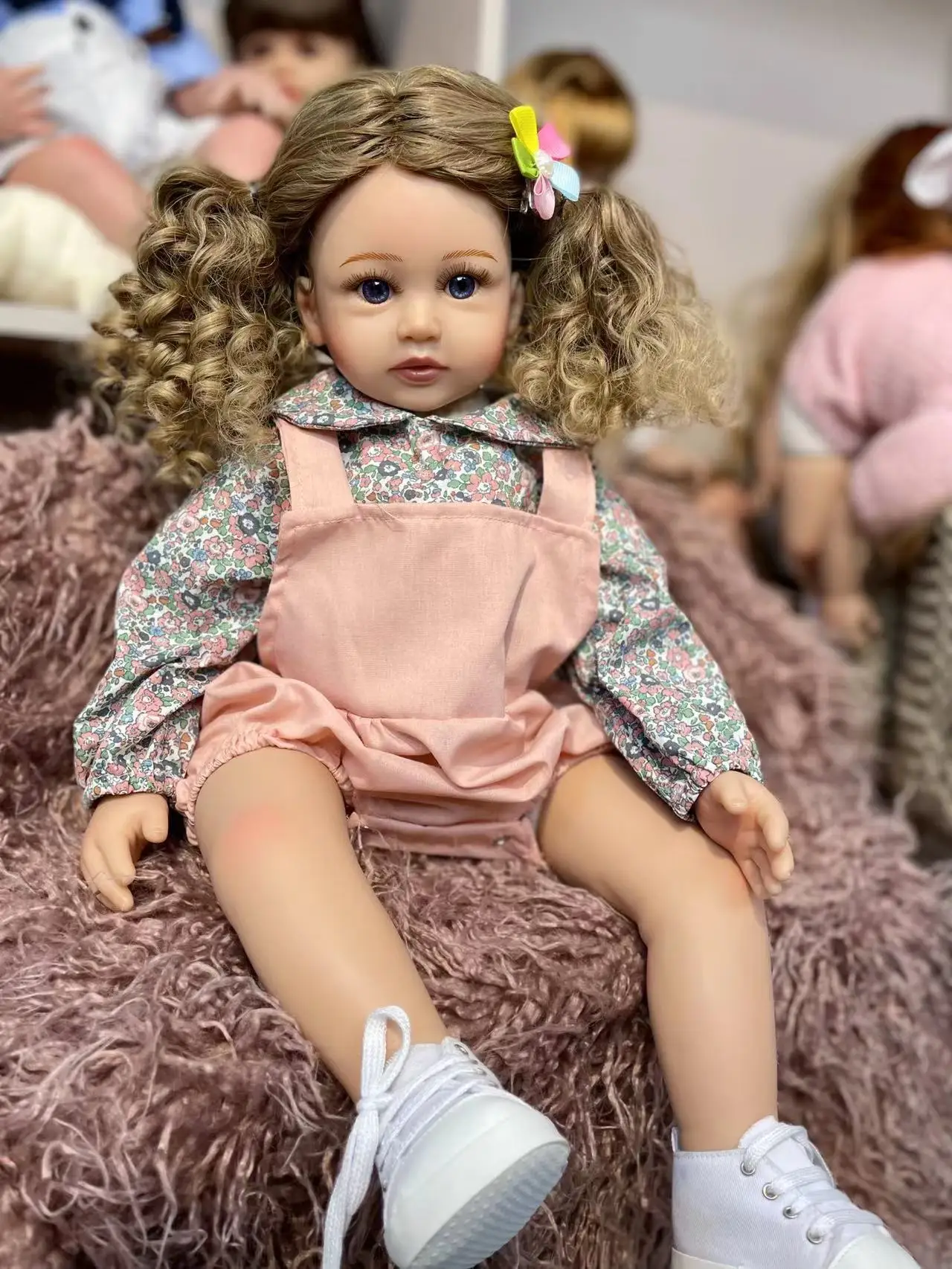 60cm Silicone Reborn Baby Doll curly hair Princess Toddler Babies Dolls Alive Birthday Gift
60cm Silicone Reborn Baby Doll curly hair Princess Toddler Babies Dolls Alive Birthday Gift