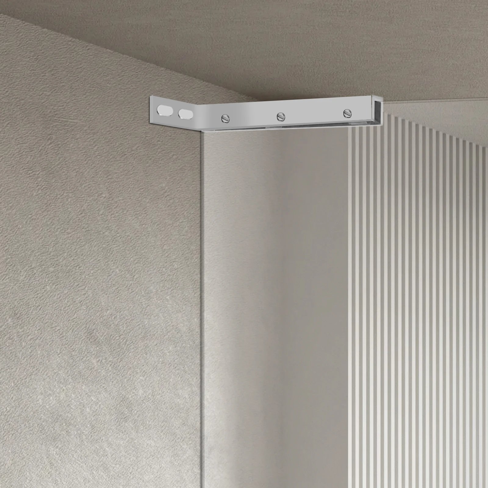 Stainless Steel Glass Door Stabilizing Bracket for Barn Doors, Modern Right-Side Mount with Multi-layer Spacers for Stability
Stainless Steel Glass Door Stabilizing Bracket for Barn Doors, Modern Right-Side Mount with Multi-layer Spacers for Stability
