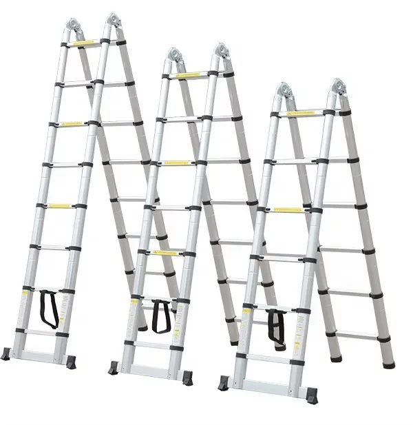 5.6M Joint Aluminium Telescopic Ladder Multi-purpose Heavy Duty Step Ladder
5.6M Joint Aluminium Telescopic Ladder Multi-purpose Heavy Duty Step Ladder