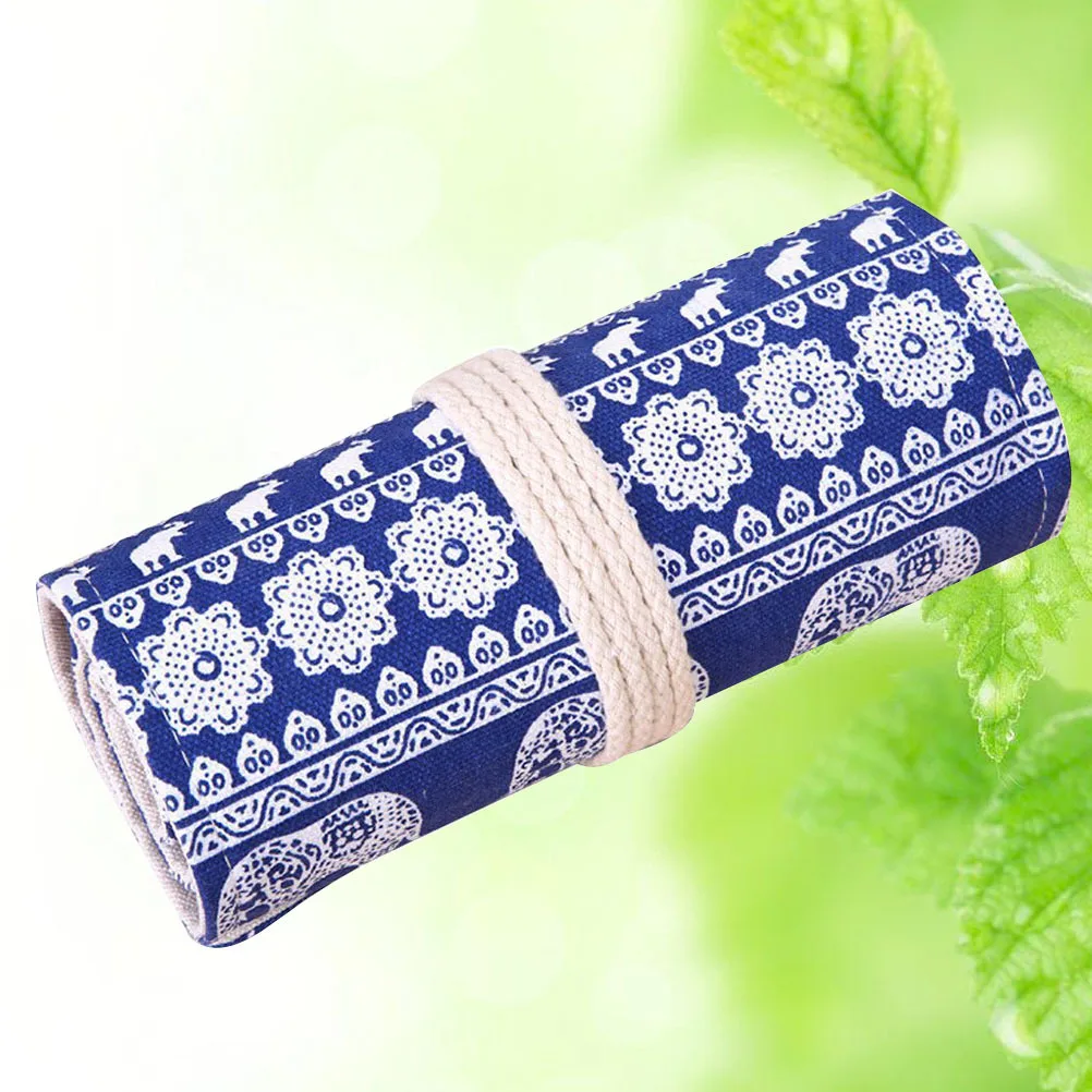 Canvas Colored Pencil Roll Wrap 48 Slot Organizer Holder Blue White Porcelain Elephant Art Therapy Storage Case Pencil Sleeve
Canvas Colored Pencil Roll Wrap 48 Slot Organizer Holder Blue White Porcelain Elephant Art Therapy Storage Case Pencil Sleeve