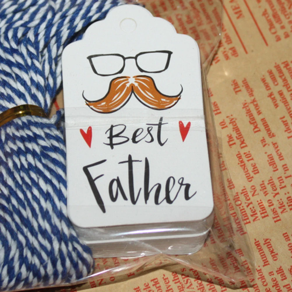 100pcs Paper Gift Tags Bookmark Craft Decorative Labels Father's Day Hangtag Scrapbooking Card Stock Tag
100pcs Paper Gift Tags Bookmark Craft Decorative Labels Father's Day Hangtag Scrapbooking Card Stock Tag