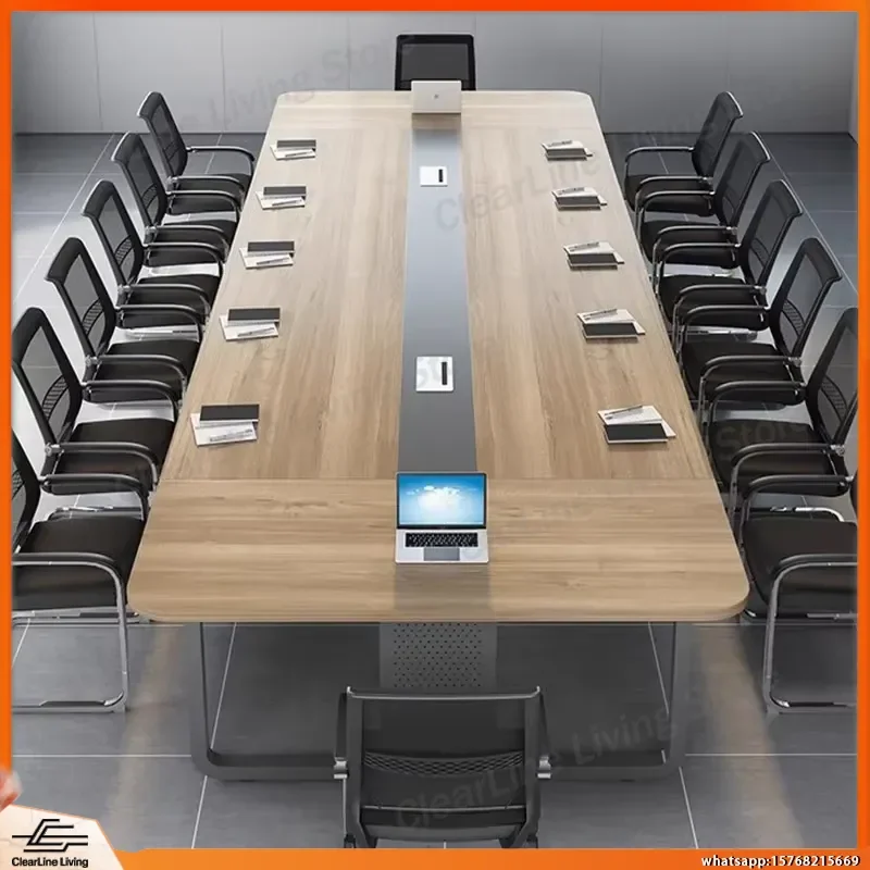Modern Rectangular Conference Table for 10-12 People Office Desk Meeting Table Commercial Furniture Executive Desk
Modern Rectangular Conference Table for 10-12 People Office Desk Meeting Table Commercial Furniture Executive Desk