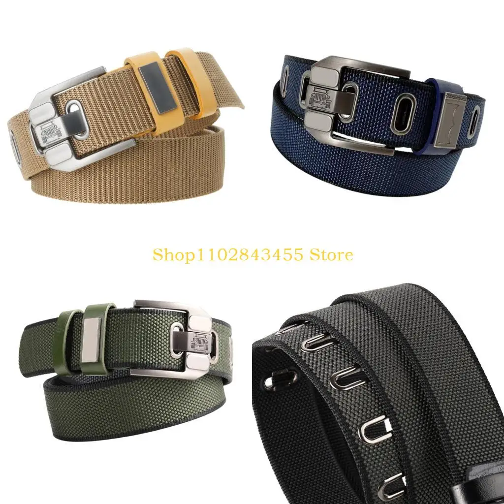 49MC Men's Canvas Belt Fashion Pin Clasp Waistband for Outdoor Casual Activity
49MC Men's Canvas Belt Fashion Pin Clasp Waistband for Outdoor Casual Activity