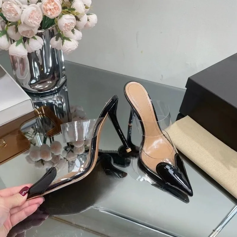 Women's 2026 Heart Transparent Pointed-Toe Mules, Slim Ultra High Heel Slides, Elegant Summer Sandals for Party & Evening
Women's 2026 Heart Transparent Pointed-Toe Mules, Slim Ultra High Heel Slides, Elegant Summer Sandals for Party & Evening