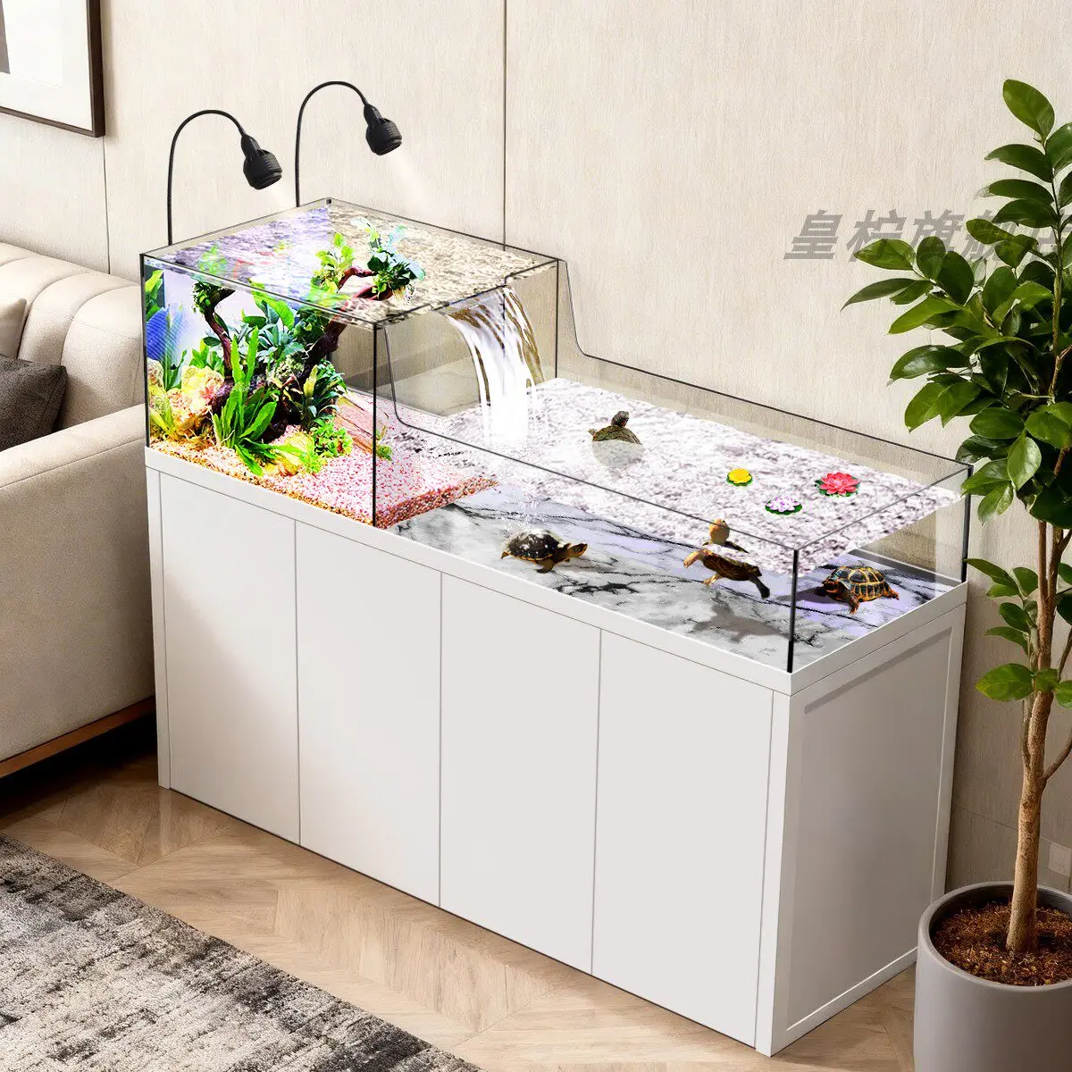 CX bottom filter fish tank water tank ultra-white glass living room household ecological screen turtle tank
CX bottom filter fish tank water tank ultra-white glass living room household ecological screen turtle tank