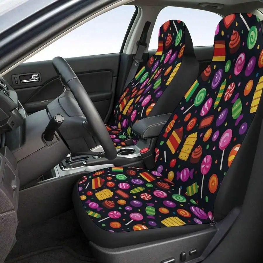 Candy Pattern Car Seat Cover Set For Most Cars SUVs Trucks Front And Rear Seat Protector
Candy Pattern Car Seat Cover Set For Most Cars SUVs Trucks Front And Rear Seat Protector