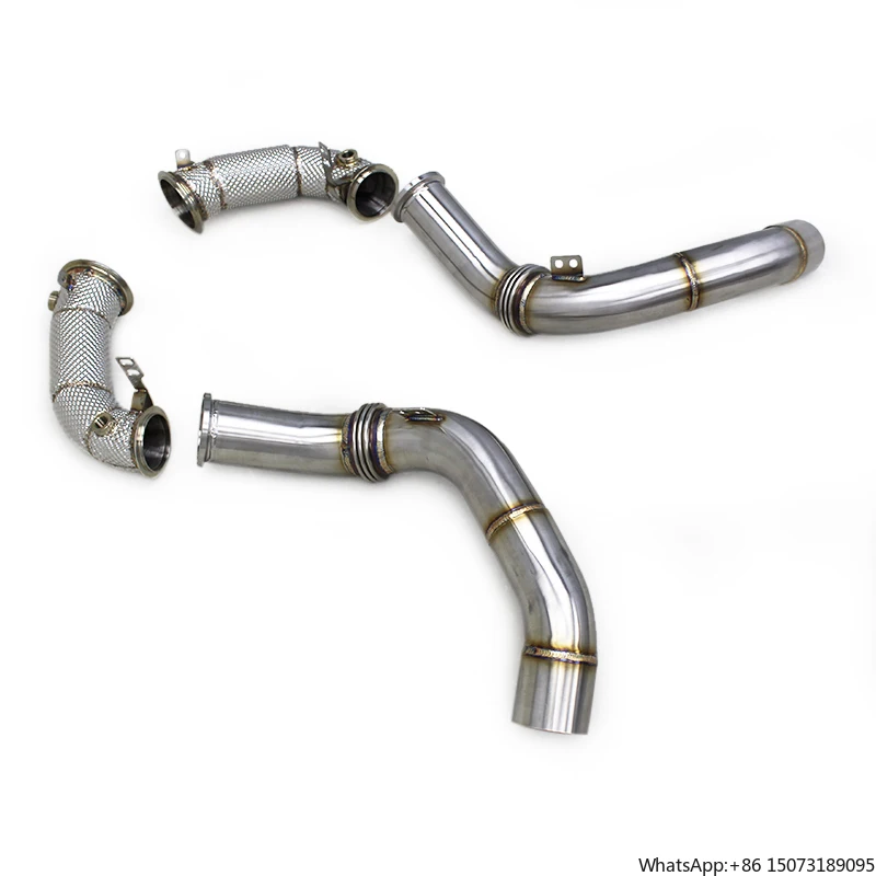 BK Heat Shield Downpipe for M5 F90 4.4T 2018-2023 Stainless Steel Exhaust Pipe Free Flow Header in Stock
BK Heat Shield Downpipe for M5 F90 4.4T 2018-2023 Stainless Steel Exhaust Pipe Free Flow Header in Stock