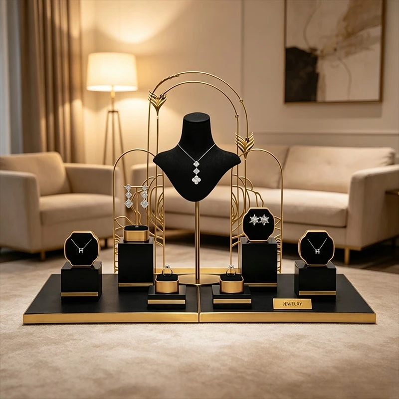 Luxury-Style Jewelry Display Stand, Counter Decorative Accessories Display Props, Ring Necklace and Earring Jewelry Display Rack
Luxury-Style Jewelry Display Stand, Counter Decorative Accessories Display Props, Ring Necklace and Earring Jewelry Display Rack