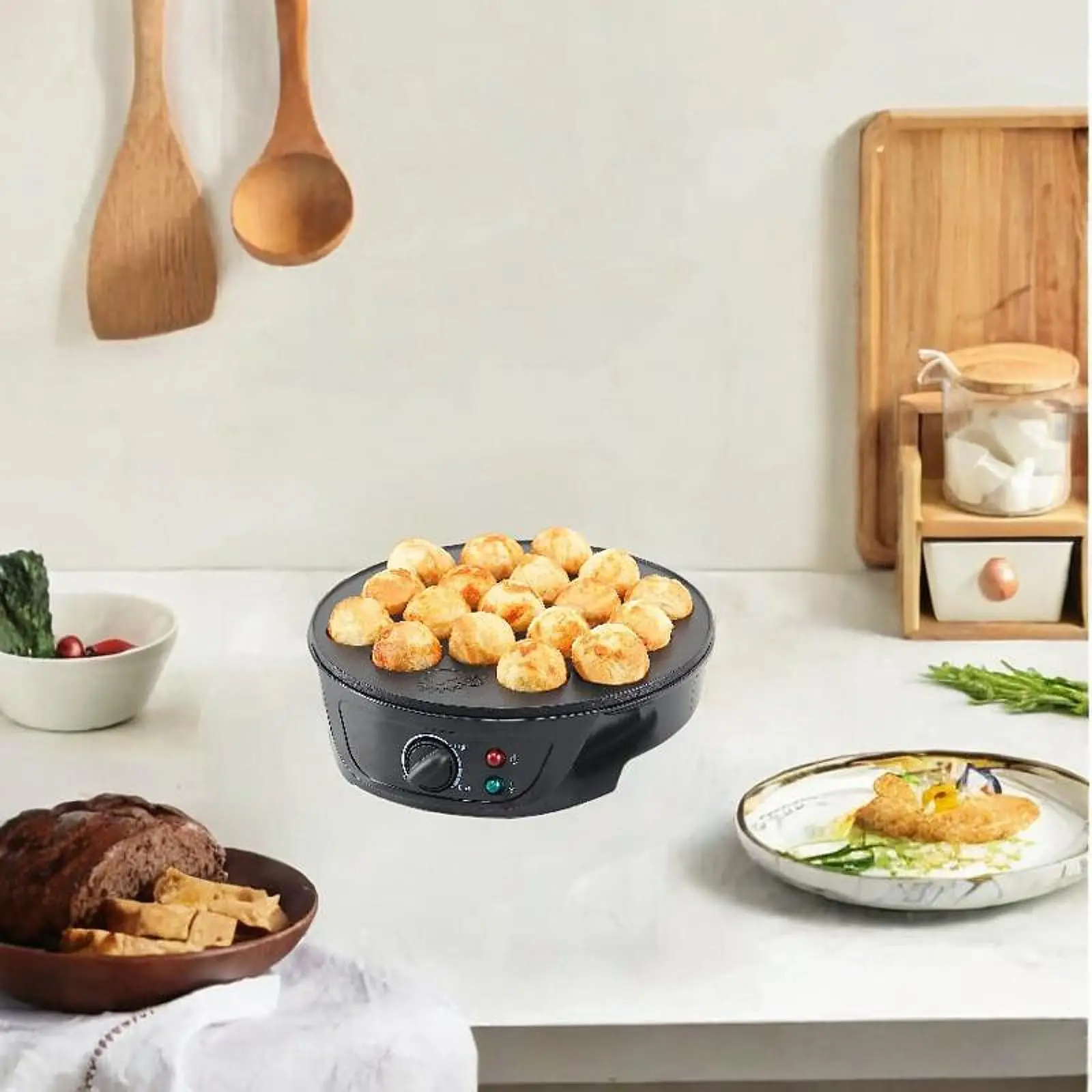 220V Electric Takoyaki Maker 18 Holes Japanese Octopus Balls Maker with Temperature Control for Cafe Bar Restaurant Picnic Home
220V Electric Takoyaki Maker 18 Holes Japanese Octopus Balls Maker with Temperature Control for Cafe Bar Restaurant Picnic Home