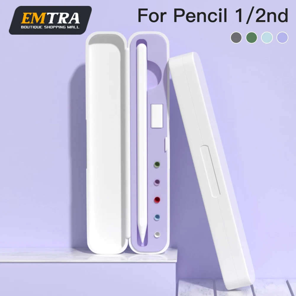 EMTRA для Apple Pencil Box1 2 Портативный держатель с наконечником Аксессуары для IPencil Стилус Ipad Защита карандашей Сенсорный чехол для ручки Хранение
EMTRA для Apple Pencil Box1 2 Портативный держатель с наконечником Аксессуары для IPencil Стилус Ipad Защита карандашей Сенсорный чехол для ручки Хранение