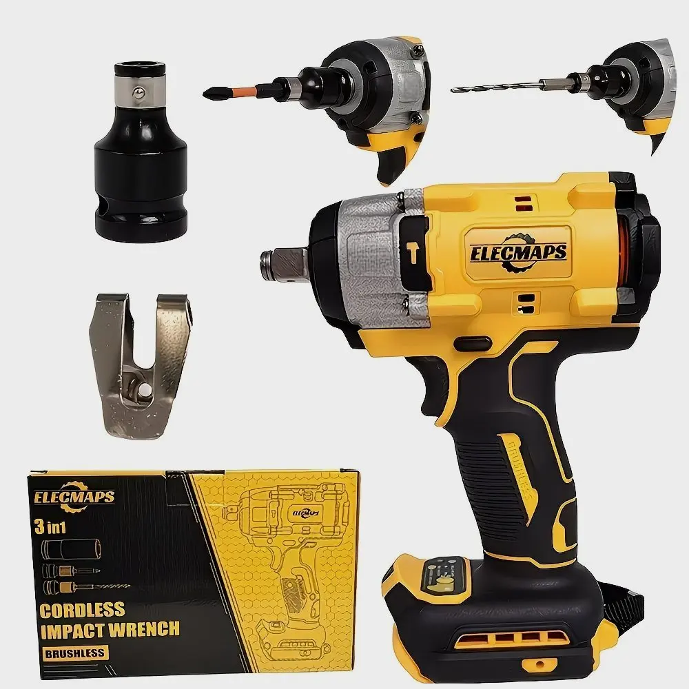 Cordless Impact Wrench – 430Nm Brushless Power, Ergonomic Grip Design, Compatible with 20V Batteries, Includes Optional 2.0Ah Battery & Charger Kit – Perfect for Construction, Renovation, and DIY Tasks
Cordless Impact Wrench – 430Nm Brushless Power, Ergonomic Grip Design, Compatible with 20V Batteries, Includes Optional 2.0Ah Battery & Charger Kit – Perfect for Construction, Renovation, and DIY Tasks