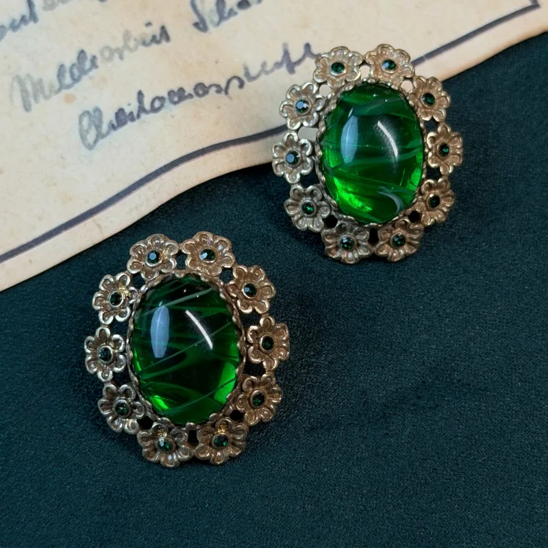 Vintage Green Glazed Flower Oval Earrings Quality Jewelry For Women Elliptical Natural Retro Luxury Designers Brand Trends 2026
Vintage Green Glazed Flower Oval Earrings Quality Jewelry For Women Elliptical Natural Retro Luxury Designers Brand Trends 2026
