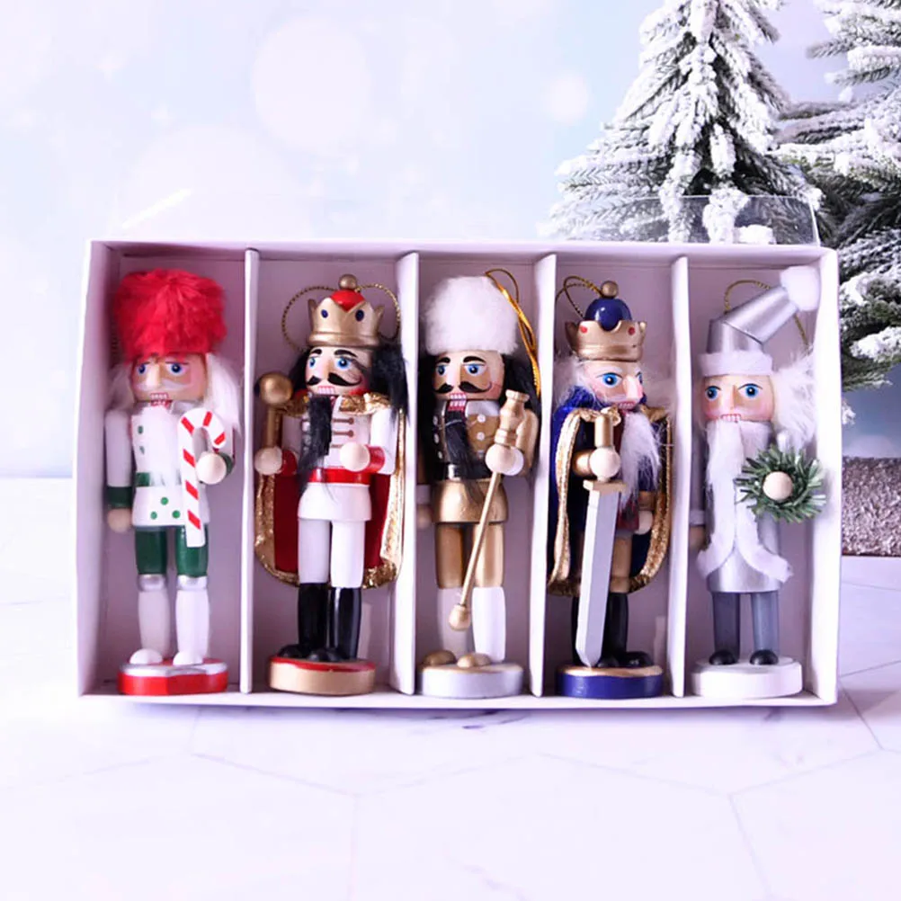 Wooden Christmas Ornament Set Festive Nutcracker Pendant Decor Glitter Powder Craft Holiday Home Adornment Gift
Wooden Christmas Ornament Set Festive Nutcracker Pendant Decor Glitter Powder Craft Holiday Home Adornment Gift