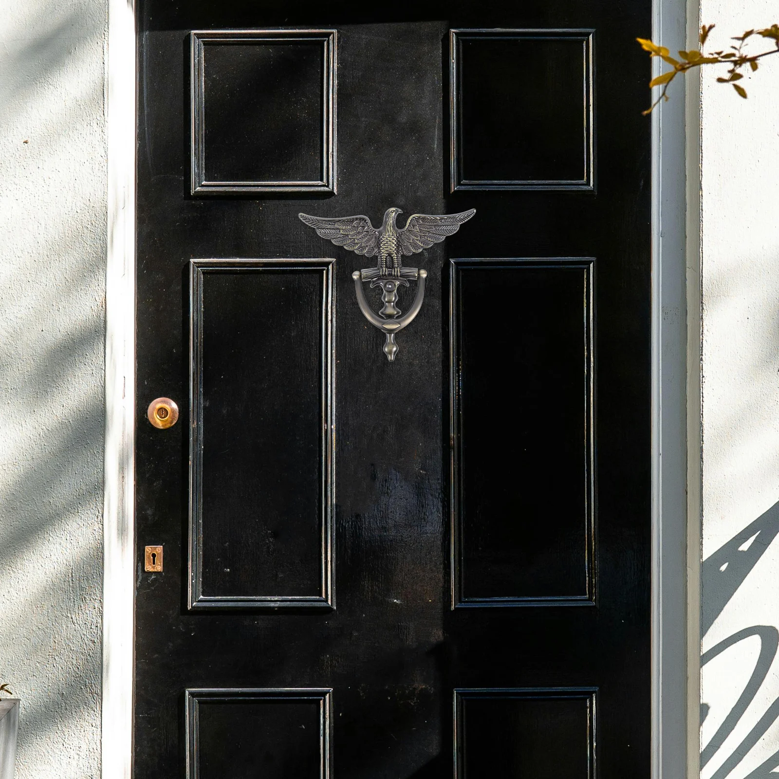 Eagle Head Door Knocker Zinc Alloy European Style Color Durable Front Door Security Knocker with Peephole
Eagle Head Door Knocker Zinc Alloy European Style Color Durable Front Door Security Knocker with Peephole