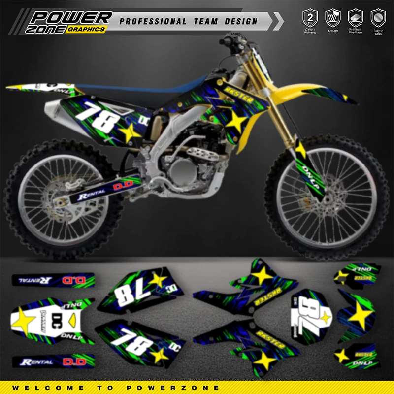 POWERZONE Custom For 3M Off road Motorcycle Stickers For SUZUKI RMZ 250 2007-2009 Customized Graphic Number Protection Kit 01
POWERZONE Custom For 3M Off road Motorcycle Stickers For SUZUKI RMZ 250 2007-2009 Customized Graphic Number Protection Kit 01