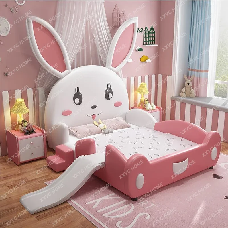 Pink Princess Bed For 3 To 16 Years Old Solid Wood Furniture Cute Rabbit Shape BedroomrBed With Guardrail
Pink Princess Bed For 3 To 16 Years Old Solid Wood Furniture Cute Rabbit Shape BedroomrBed With Guardrail