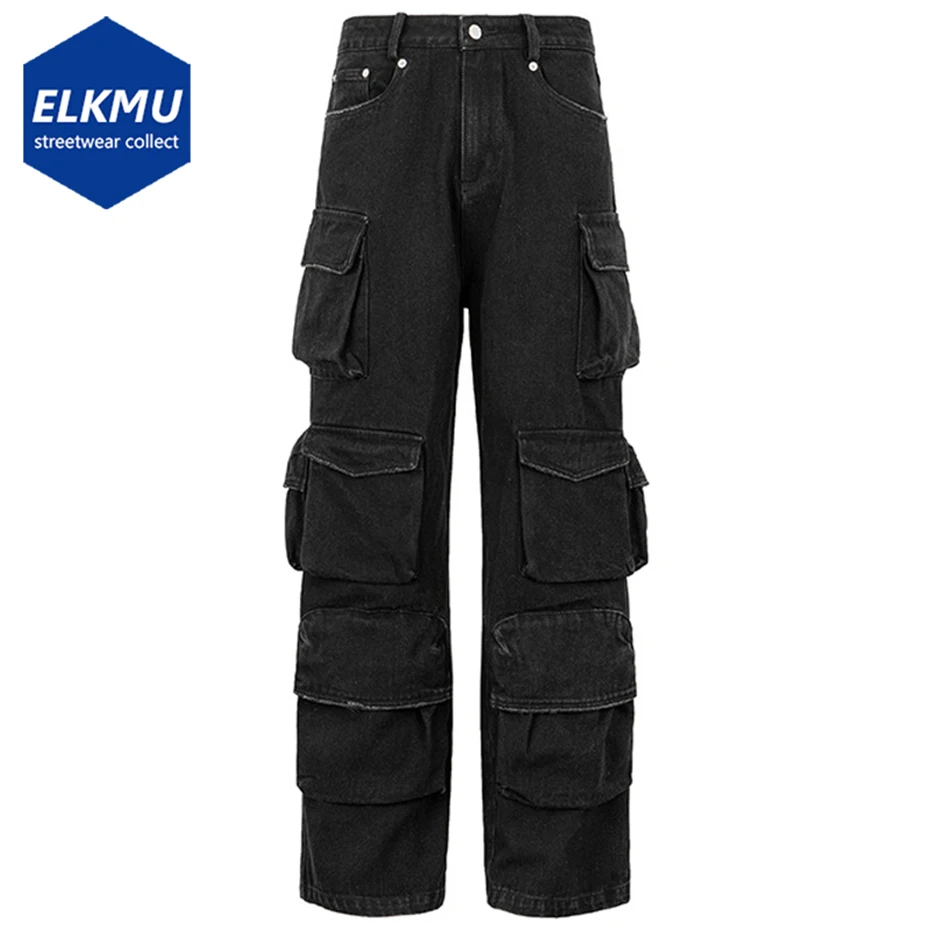 Multi Pockets Jeans Men Baggy Denim Pants Harajuku Hip Hop Streetwear Black Jeans Trousers
Multi Pockets Jeans Men Baggy Denim Pants Harajuku Hip Hop Streetwear Black Jeans Trousers