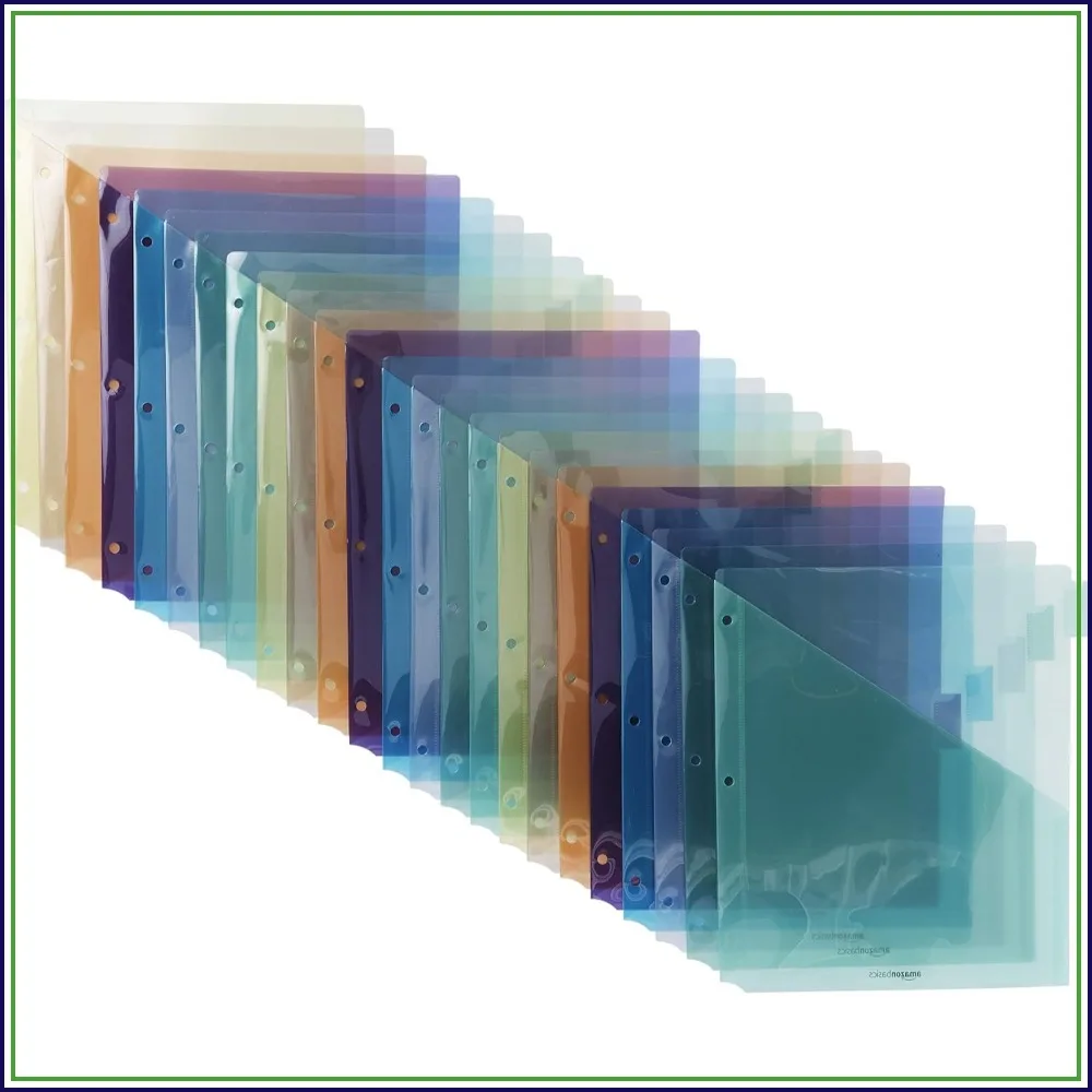 8-Tab Two-Pocket Binder Dividers, Letter Size, Assorted Colors, 24 Pack
8-Tab Two-Pocket Binder Dividers, Letter Size, Assorted Colors, 24 Pack