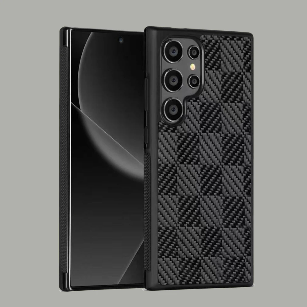 Luxury Woven Carbon Fiber Case for Samsung S25 S24 S23 S22 S21 Ultra S24FE S23FE S24+ S23+ Plus Cover with MagSafe
Luxury Woven Carbon Fiber Case for Samsung S25 S24 S23 S22 S21 Ultra S24FE S23FE S24+ S23+ Plus Cover with MagSafe