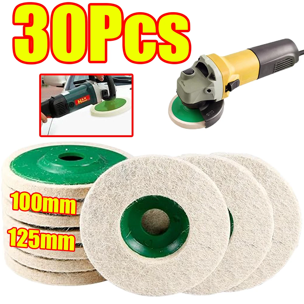 1-30 шт., 100 мм, 125 мм, полировальный диск из шерстяного фетра, многоцелевая угловая шлифовальная машина, полировальный круг из белой шерсти для металла, мрамора
1-30 шт., 100 мм, 125 мм, полировальный диск из шерстяного фетра, многоцелевая угловая шлифовальная машина, полировальный круг из белой шерсти для металла, мрамора