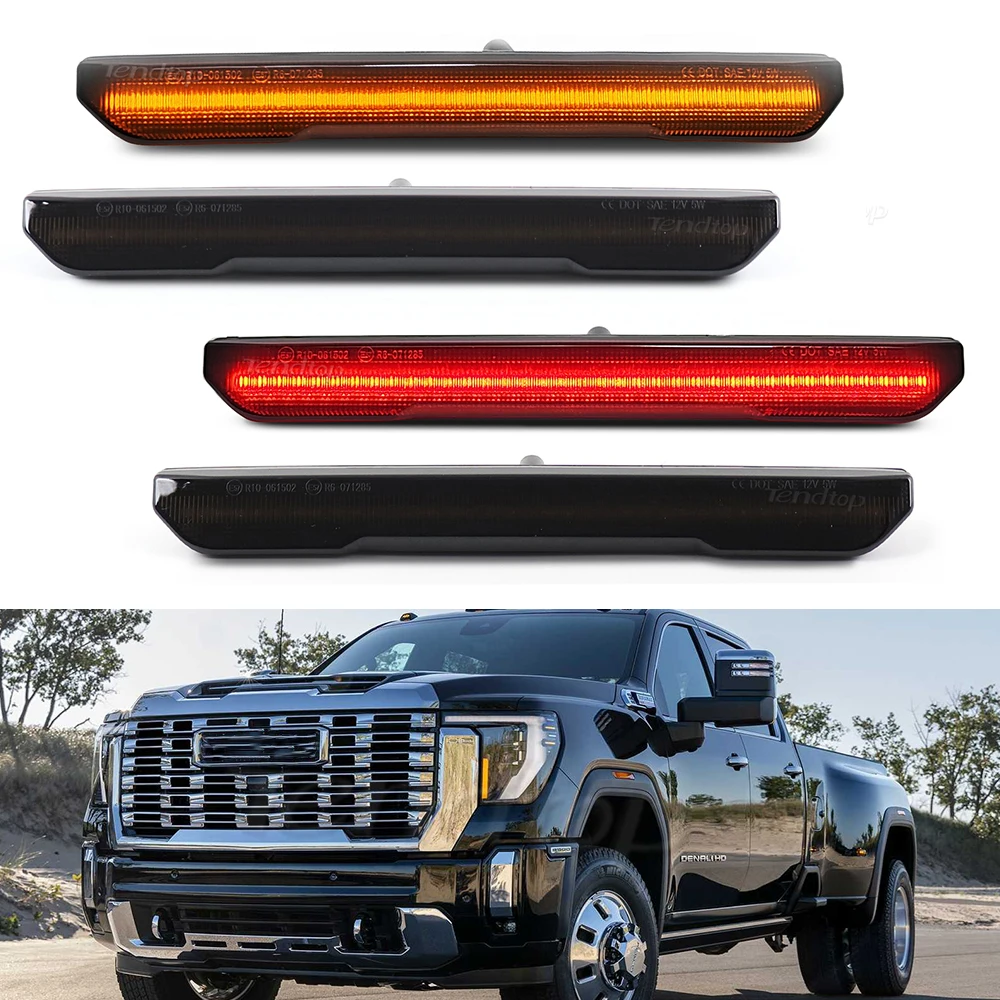 4 шт. для 2020 2021 2022 Sierra 2500HD 3500HD светодиодный передний и задний бампер, боковые габаритные огни, крыло, сигнальная лампа парковки
4 шт. для 2020 2021 2022 Sierra 2500HD 3500HD светодиодный передний и задний бампер, боковые габаритные огни, крыло, сигнальная лампа парковки