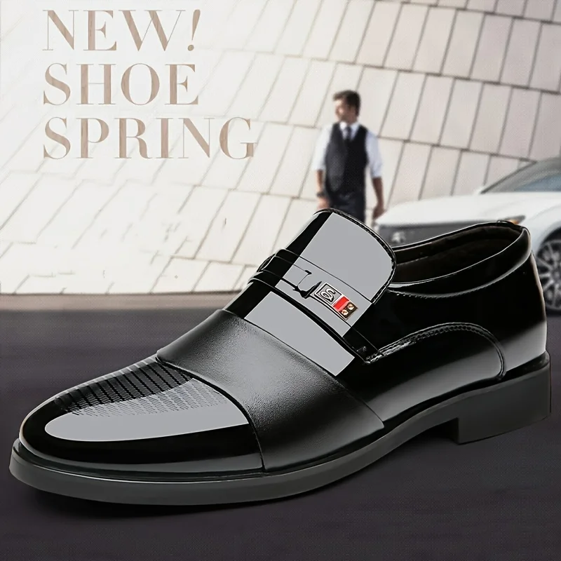 Split Slip On Dress Shoes, Breathable Wear-resistant Non Slip Shoes For Business Office Wedding Party
Split Slip On Dress Shoes, Breathable Wear-resistant Non Slip Shoes For Business Office Wedding Party
