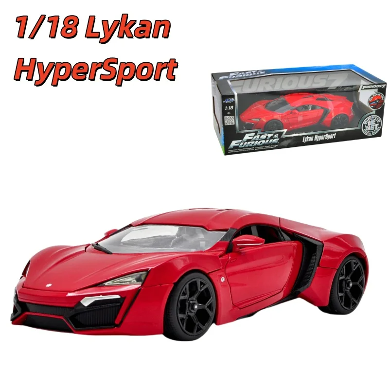 JADA Diecast 1/18 Lykan HyperSport Car Model Lykan Alloy Simulation Car Model Play Vehicles Original Box
JADA Diecast 1/18 Lykan HyperSport Car Model Lykan Alloy Simulation Car Model Play Vehicles Original Box
