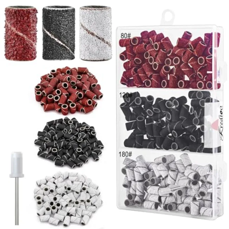 210 Pcs Sanding Bands for Nail Drill Bits #80#120#180 Grit with Electric 3/32 Mandrel Drill Bit Portable Box Kit Nail Tech Supp
210 Pcs Sanding Bands for Nail Drill Bits #80#120#180 Grit with Electric 3/32 Mandrel Drill Bit Portable Box Kit Nail Tech Supp