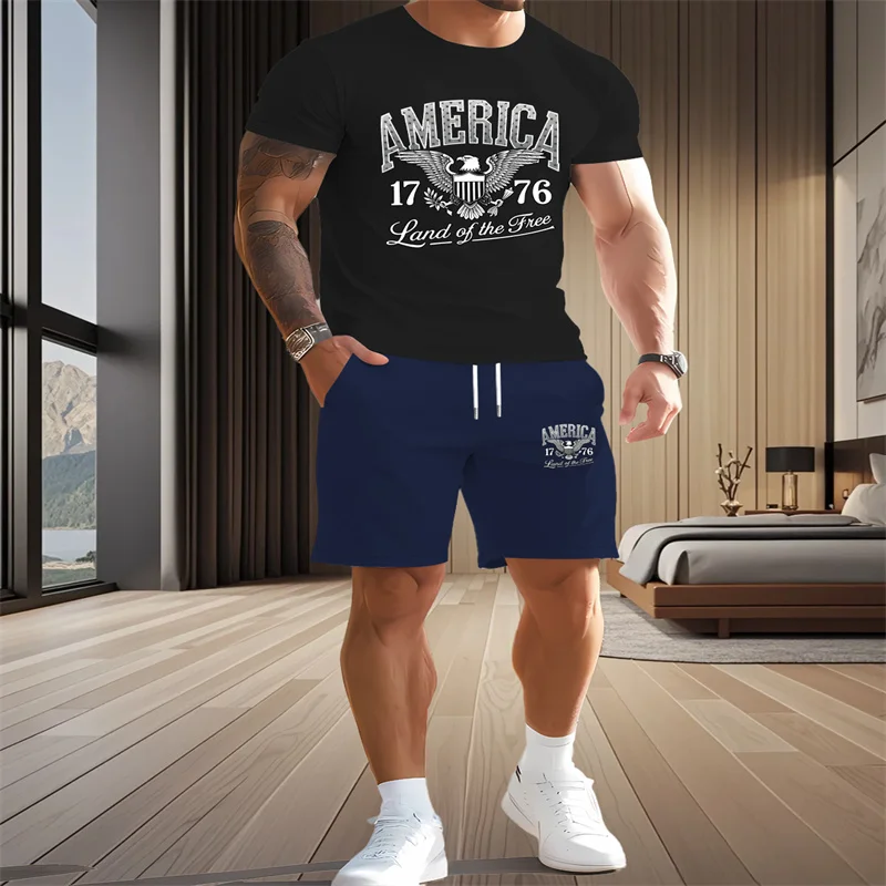 2025 summer men's quick drying breathable sportswear round neck short sleeved top shorts set outdoor daily casual two-piece set
2025 summer men's quick drying breathable sportswear round neck short sleeved top shorts set outdoor daily casual two-piece set