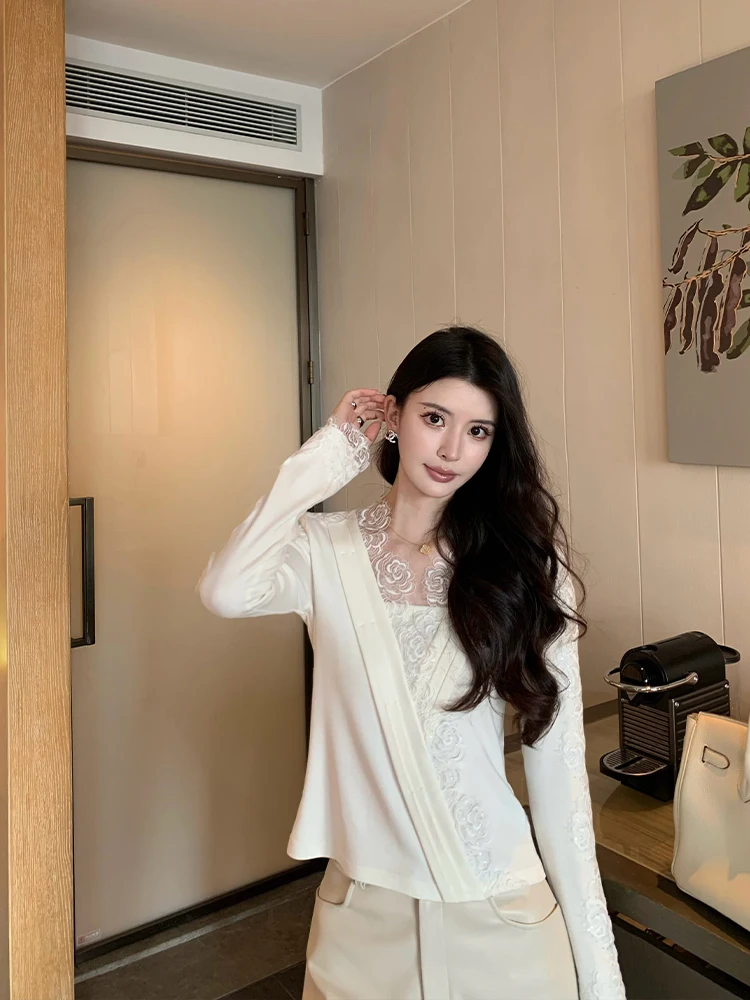 KUN Qingwan Beige V-ne Wool Knitted irt Women's Design Heavyweight Top Autumn New Sle Commute Faion Slim Fit Long Sve
KUN Qingwan Beige V-ne Wool Knitted irt Women's Design Heavyweight Top Autumn New Sle Commute Faion Slim Fit Long Sve
