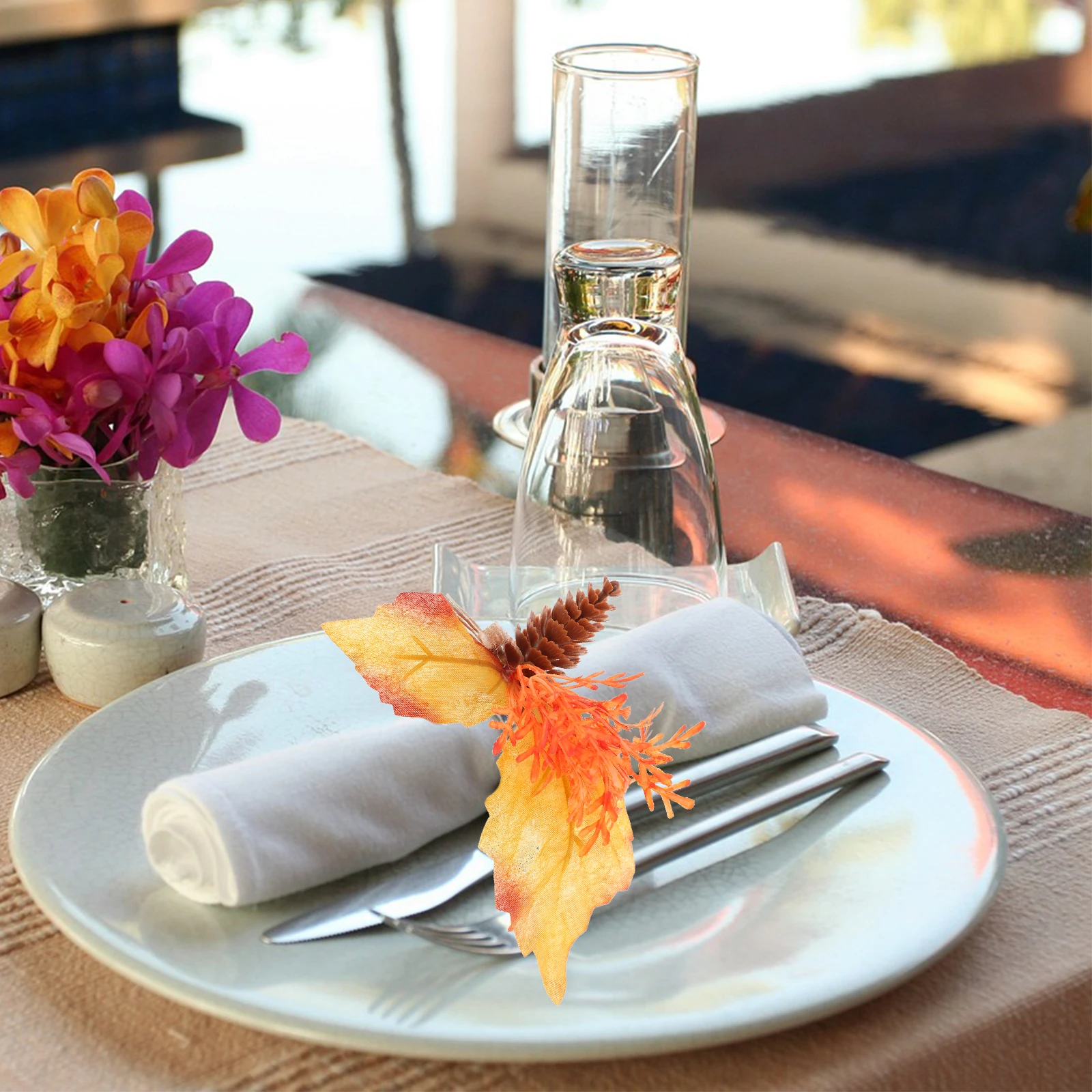 Maple Leaf Napkin Rings Thanksgiving Fall Holders Decorative Dinner Autumn Buckles
Maple Leaf Napkin Rings Thanksgiving Fall Holders Decorative Dinner Autumn Buckles