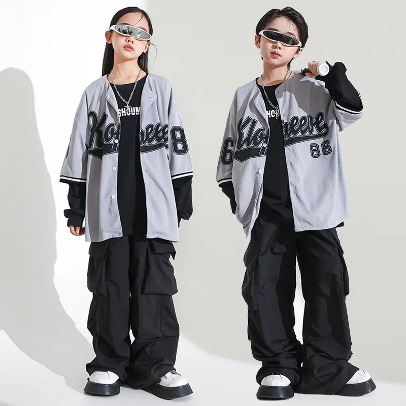 Girls' Jazz Dance Costume Handsome Japanese Street Dance Performance Costume Set Children's Hiphop Show Stage Trend
Girls' Jazz Dance Costume Handsome Japanese Street Dance Performance Costume Set Children's Hiphop Show Stage Trend