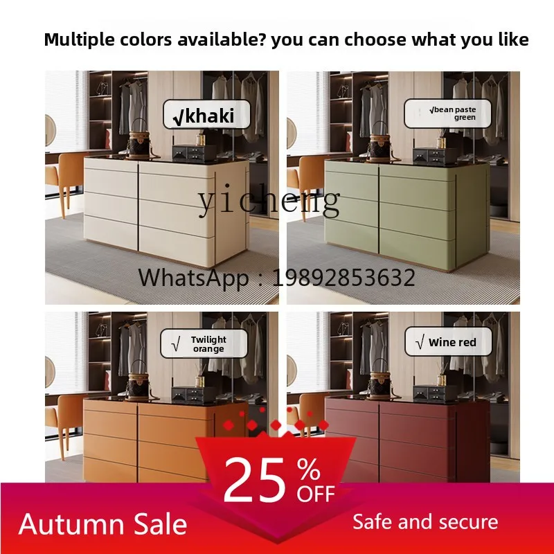 Cloakroom, mid-island cabinet, saddle leather jewelry cabinet, light luxury, modern simple and high-end double-sided
Cloakroom, mid-island cabinet, saddle leather jewelry cabinet, light luxury, modern simple and high-end double-sided