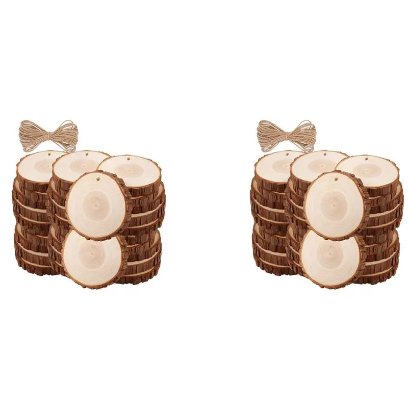 60 шт. необработанных деревянных кругов с корой для поделок, набор деревянных дисков для DIY-творчества, свадебных украшений - AT30
60 шт. необработанных деревянных кругов с корой для поделок, набор деревянных дисков для DIY-творчества, свадебных украшений - AT30