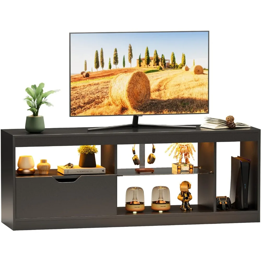 LED Gaming TV Stand for 65+ Inch TVs | Carbon Fiber Top | Dynamic RGB Lighting Modes | Entertainment Center Console with Storage
LED Gaming TV Stand for 65+ Inch TVs | Carbon Fiber Top | Dynamic RGB Lighting Modes | Entertainment Center Console with Storage
