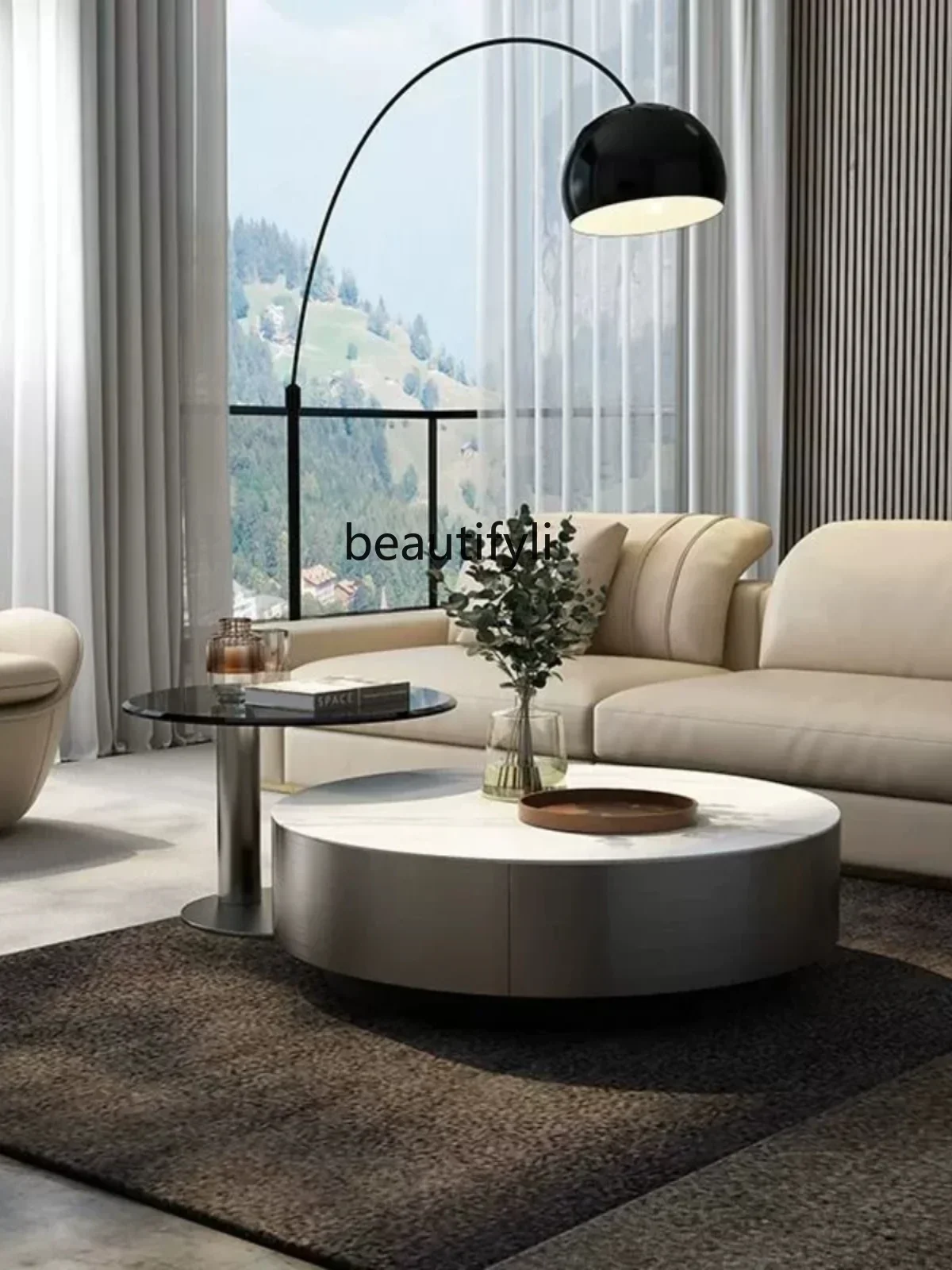 Cy56 LightLuxury Italian Bright Stone Plate Tea Table Combination Modern Minimalist Designer Glass round Stainless Steel Coffee
Cy56 LightLuxury Italian Bright Stone Plate Tea Table Combination Modern Minimalist Designer Glass round Stainless Steel Coffee