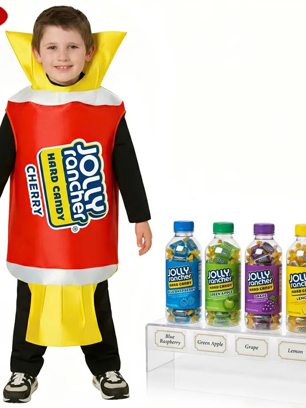 Children's Jolly Rancher Candy Costume Fruit Candy Shape Cosplay Halloween Performance Clothing Stage Ethnic Women's Suit
Children's Jolly Rancher Candy Costume Fruit Candy Shape Cosplay Halloween Performance Clothing Stage Ethnic Women's Suit