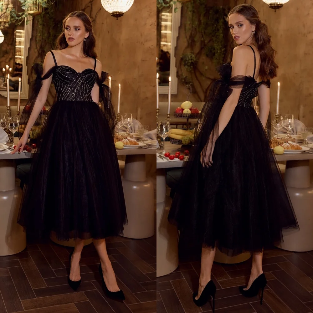 Customized Fashion Tulle Sequined Pattern A-line Spaghetti Strap Midi Dresses Bespoke Occasion Classic
Customized Fashion Tulle Sequined Pattern A-line Spaghetti Strap Midi Dresses Bespoke Occasion Classic