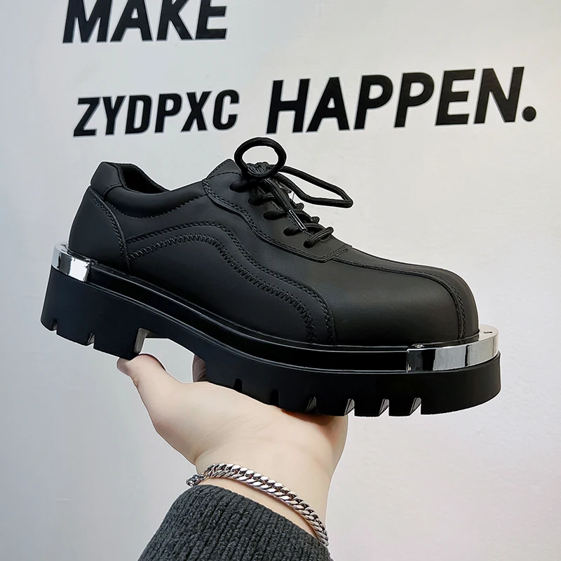 Luxury Drsign 2024 Spring New Black Leather Height Increasing Shoes For Men's Metal Toe Trim Fashion Street Casual Dress
Luxury Drsign 2024 Spring New Black Leather Height Increasing Shoes For Men's Metal Toe Trim Fashion Street Casual Dress