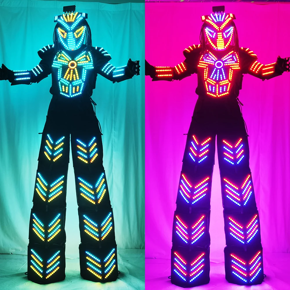 New Led Robot Costume Digital Screen Walker Robot Suit Party Stage Clothes Luminous Costume
New Led Robot Costume Digital Screen Walker Robot Suit Party Stage Clothes Luminous Costume