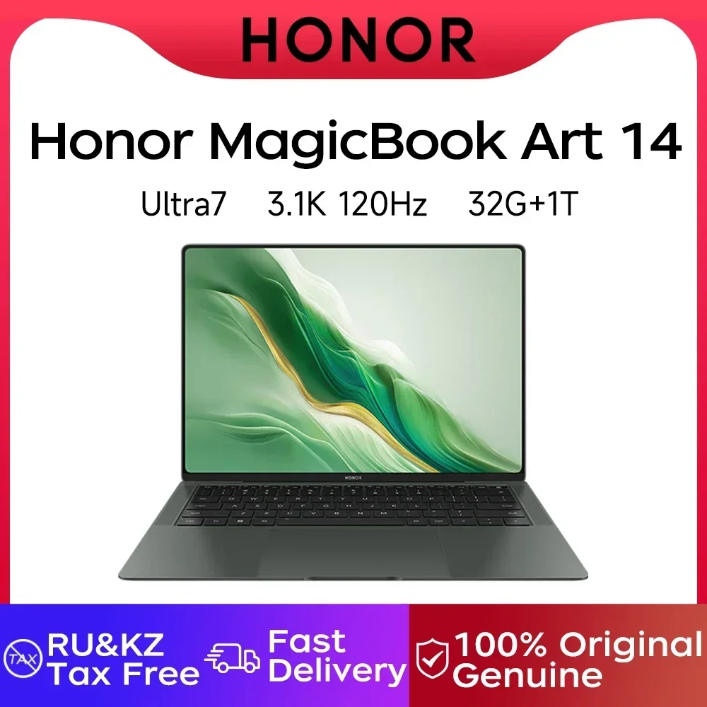 Ноутбук Honor США/ЕС MagicBook Art 14 2024 Модель 14,6-дюймовый OLED-сенсорный экран Ultra5/Ultra7 16 ГБ/32 ГБ 1 ТБ/2 ТБ 120 Гц 3,1K Экран La
Ноутбук Honor США/ЕС MagicBook Art 14 2024 Модель 14,6-дюймовый OLED-сенсорный экран Ultra5/Ultra7 16 ГБ/32 ГБ 1 ТБ/2 ТБ 120 Гц 3,1K Экран La
