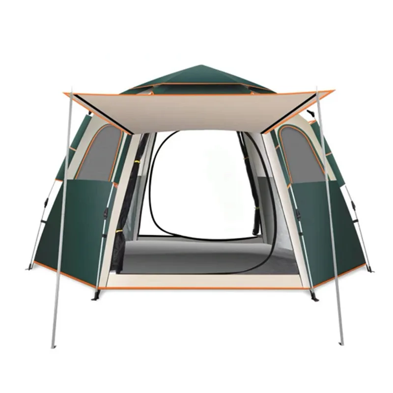 Automatic tent outdoor portable camping folding hexagonal tent thickened silver glue sun protection breathable
Automatic tent outdoor portable camping folding hexagonal tent thickened silver glue sun protection breathable