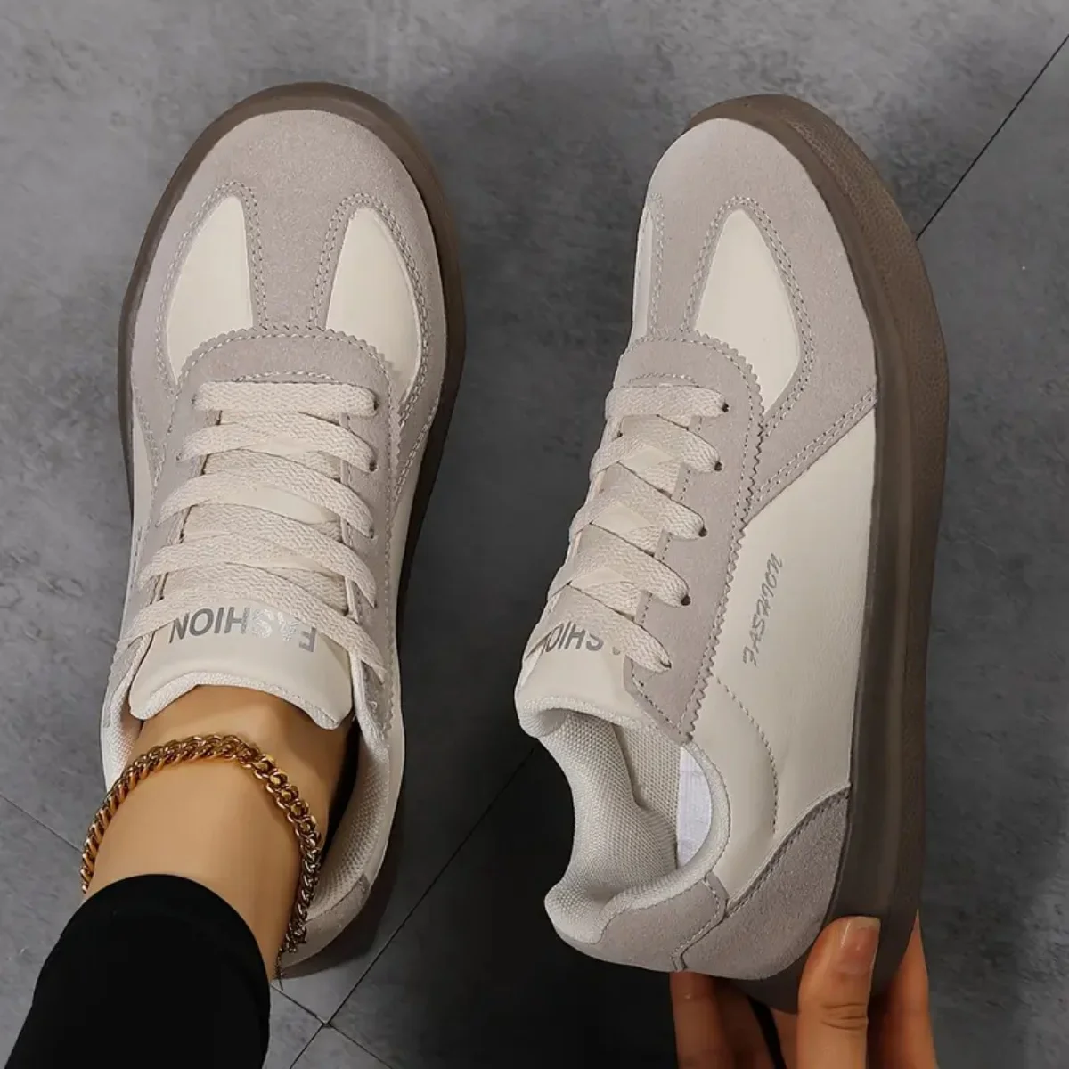 YRZL Women Sneakers Spring Autumn New Fashion Training Comfortable Breathable Sneakers Women Casual Lace Up Flat Shoes for Women
YRZL Women Sneakers Spring Autumn New Fashion Training Comfortable Breathable Sneakers Women Casual Lace Up Flat Shoes for Women