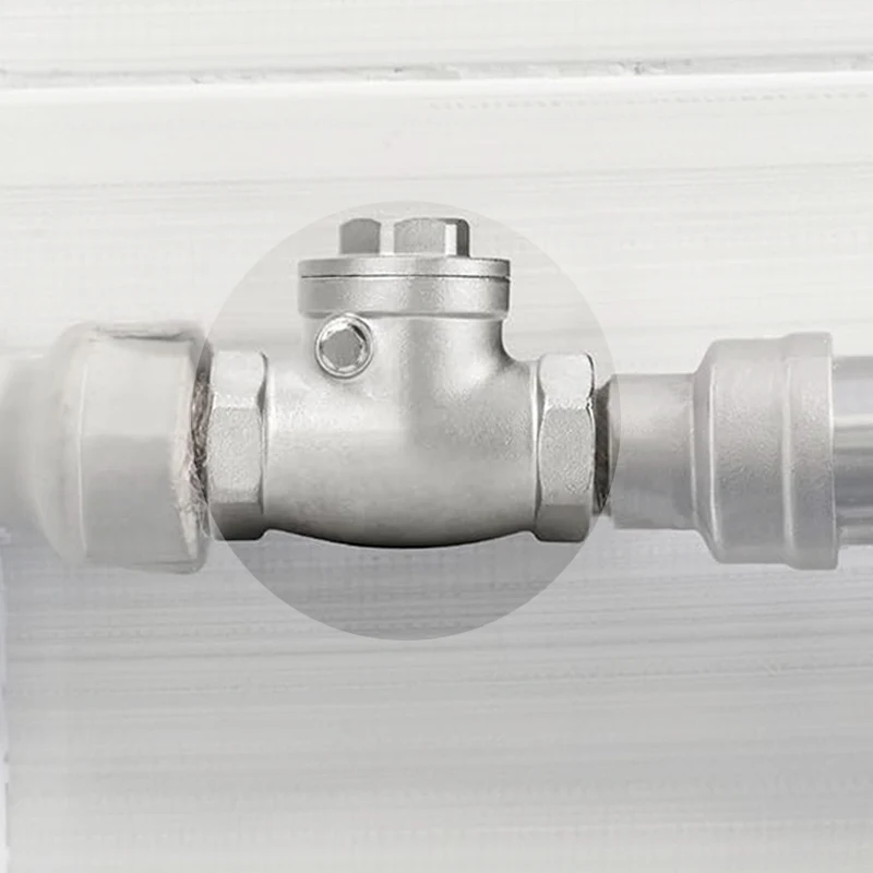 Поворотный обратный клапан из нержавеющей стали 304, WOG 200, внутренняя резьба, защита от обратного потока, односторонняя, горизонтальная установка.
Поворотный обратный клапан из нержавеющей стали 304, WOG 200, внутренняя резьба, защита от обратного потока, односторонняя, горизонтальная установка.