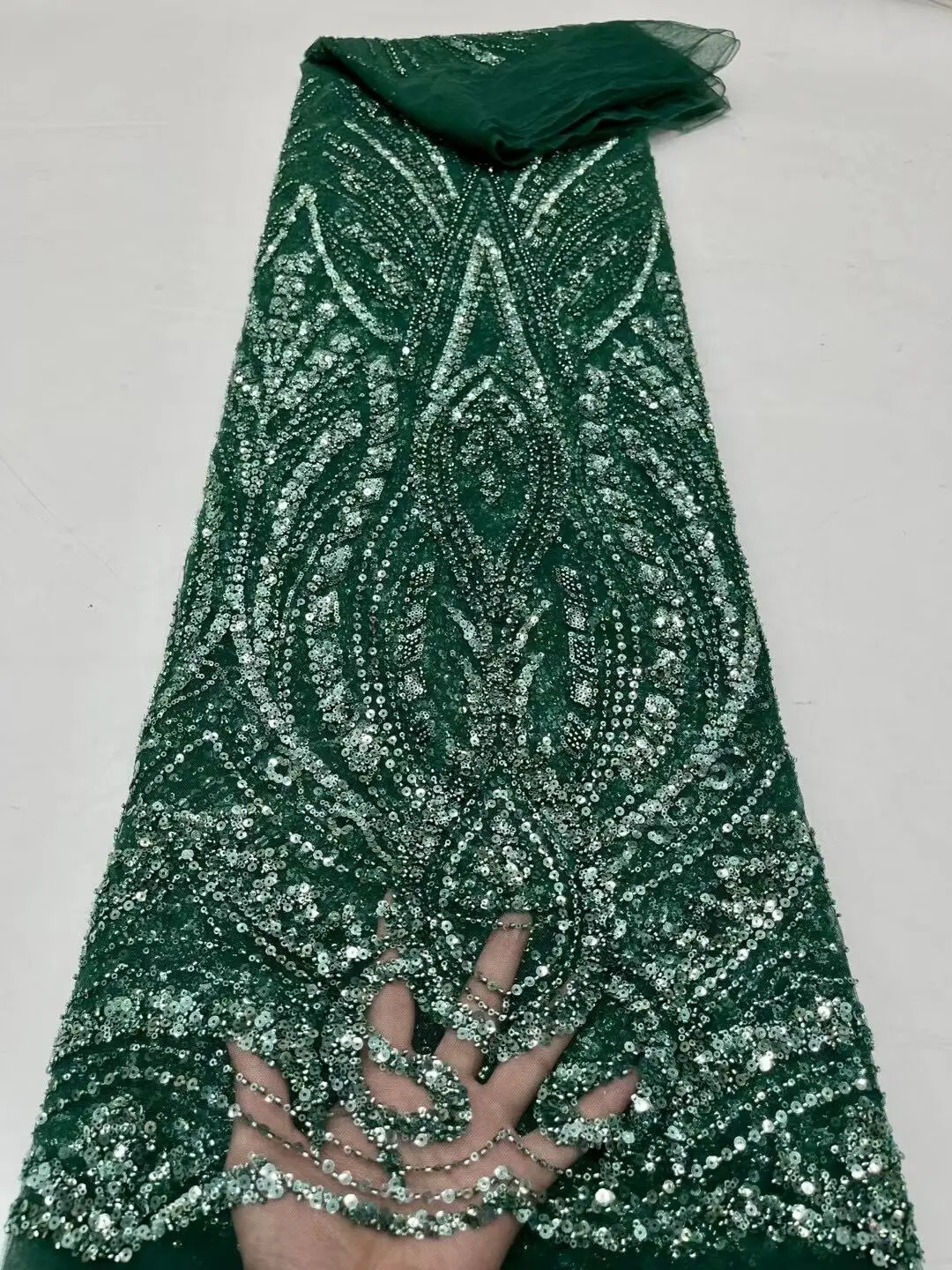 French Tulle Lace Fabric SYJ-1222468 High Quality African Lace Fabric With sequins Beaded Nigerian Lace Fabric
French Tulle Lace Fabric SYJ-1222468 High Quality African Lace Fabric With sequins Beaded Nigerian Lace Fabric